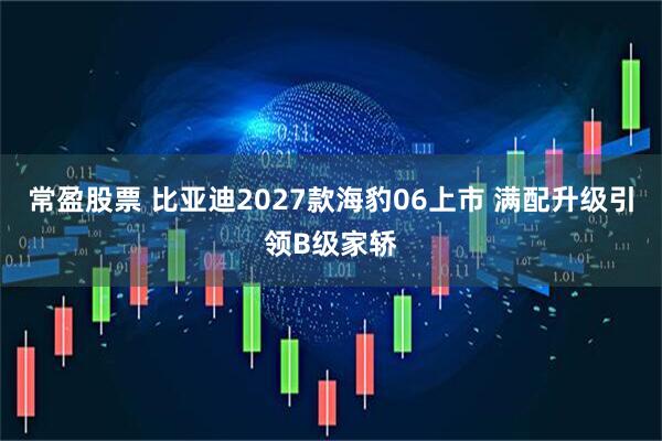 常盈股票 比亚迪2027款海豹06上市 满配升级引领B级家轿